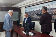 گزارش تصویری// بازدید ریاست محترم دانشگاه بین‌المللی مذاهب اسلامی از خبرگزاری قدس