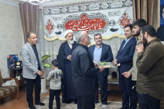 دیدار صمیمانه جمعی از مسئولان دانشگاه با خانواده شهید مهدی شعبانی از شهدای دفاع مقدس جنگ ۱۲روزه