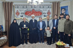 دیدار صمیمانه جمعی از مسئولان دانشگاه با خانواده شهید مهدی شعبانی از شهدای دفاع مقدس جنگ ۱۲روزه