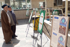 برپایی نمایشگاه اتحاد مقدس به مناسبت هفته دفاع مقدس در محوطه واحدمرکزی دانشگاه بین‌المللی مذاهب اسلامی