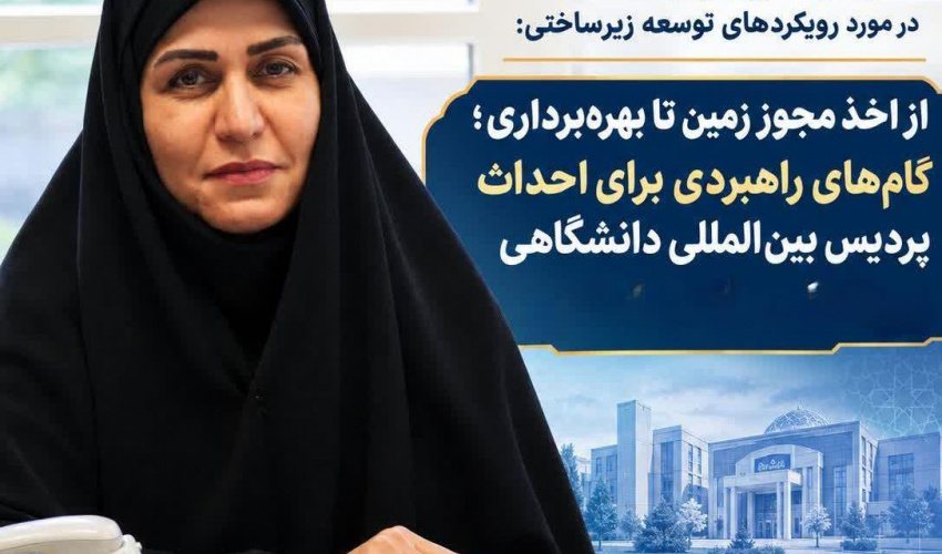 معاون محترم توسعه، پشتیبانی و مدیریت منابع در مورد رویکردهای توسعه زیرساختی مطرح کرد: از اخذ مجوز زمین تا بهره‌برداری؛ گام‌های راهبردی برای احداث پردیس بین المللی  دانشگاه بین المللی مذاهب اسلامی